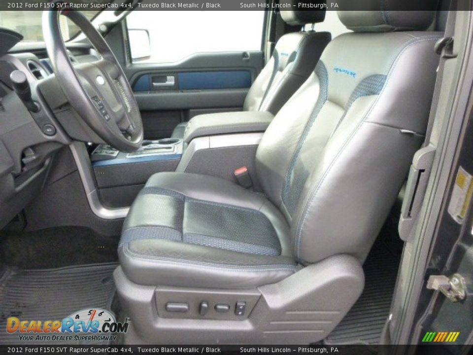 2012 Ford F150 SVT Raptor SuperCab 4x4 Tuxedo Black Metallic / Black Photo #16