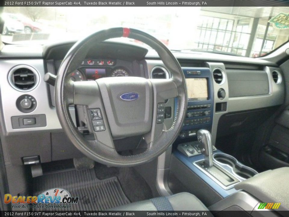 2012 Ford F150 SVT Raptor SuperCab 4x4 Tuxedo Black Metallic / Black Photo #18