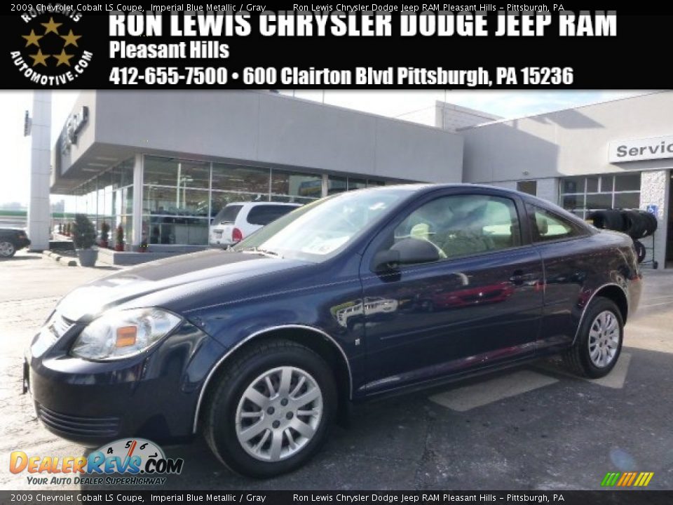 2009 Chevrolet Cobalt LS Coupe Imperial Blue Metallic / Gray Photo #1