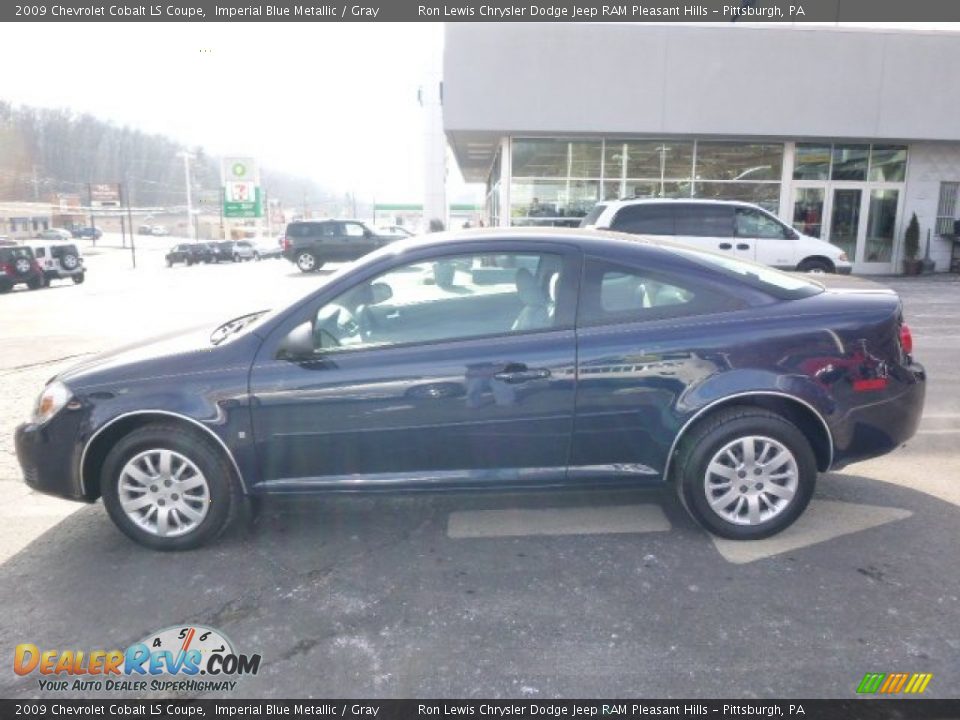 2009 Chevrolet Cobalt LS Coupe Imperial Blue Metallic / Gray Photo #2