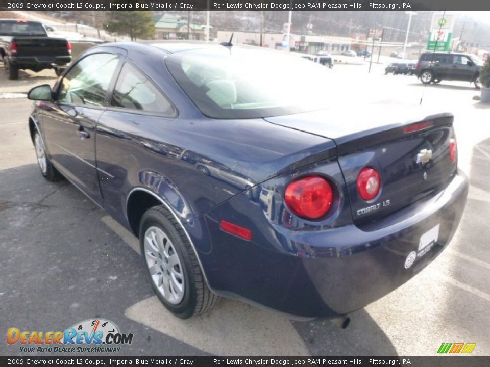 2009 Chevrolet Cobalt LS Coupe Imperial Blue Metallic / Gray Photo #3