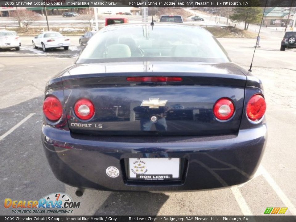2009 Chevrolet Cobalt LS Coupe Imperial Blue Metallic / Gray Photo #4