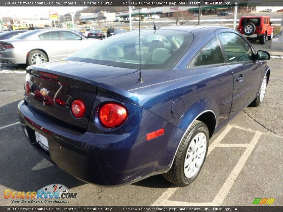 2009 Chevrolet Cobalt LS Coupe Imperial Blue Metallic / Gray Photo #5