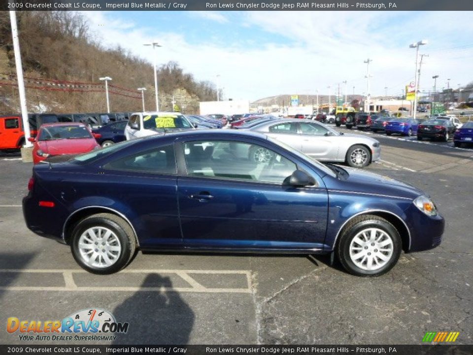 2009 Chevrolet Cobalt LS Coupe Imperial Blue Metallic / Gray Photo #6