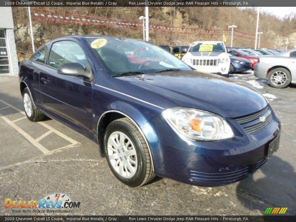 2009 Chevrolet Cobalt LS Coupe Imperial Blue Metallic / Gray Photo #7