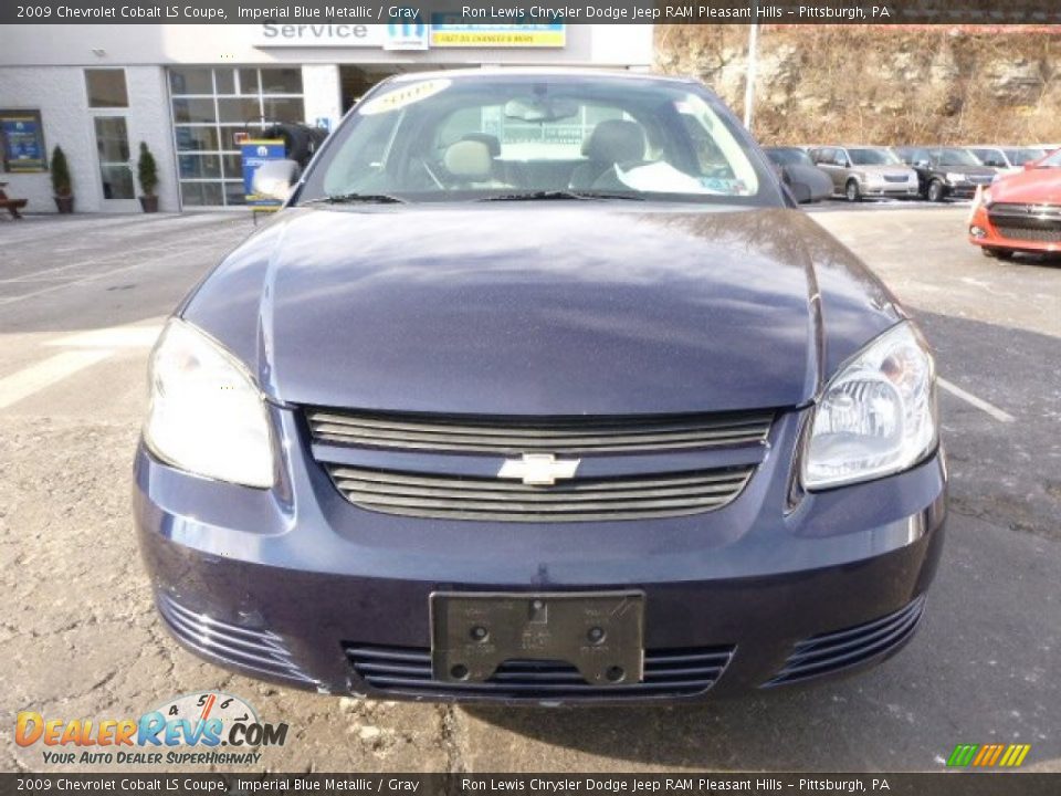 2009 Chevrolet Cobalt LS Coupe Imperial Blue Metallic / Gray Photo #8