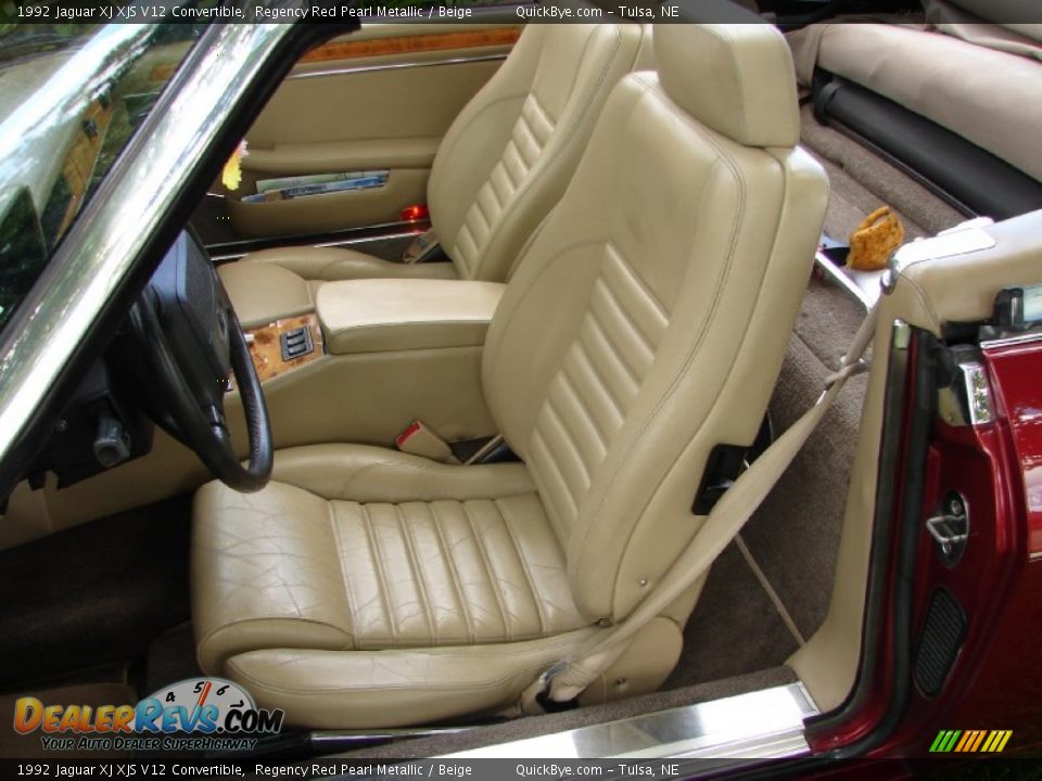 Front Seat of 1992 Jaguar XJ XJS V12 Convertible Photo #5
