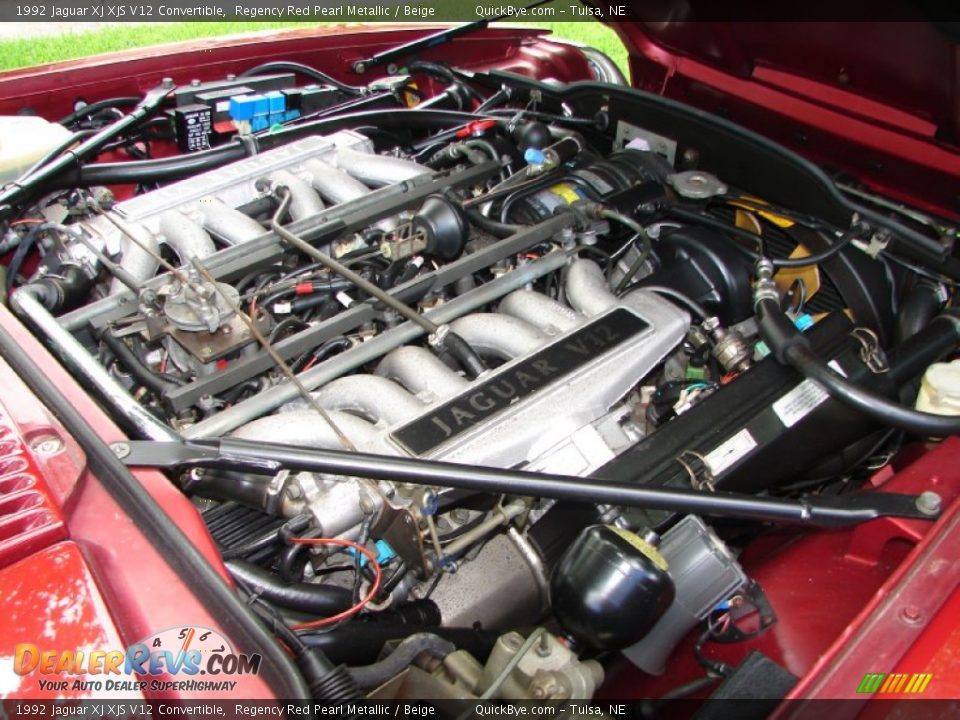 1992 Jaguar XJ XJS V12 Convertible 5.3 Liter SOHC 24-Valve V12 Engine Photo #7