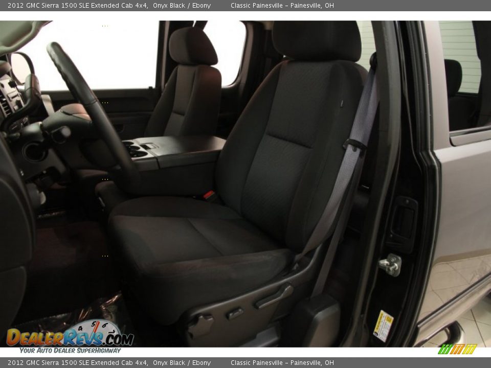 2012 GMC Sierra 1500 SLE Extended Cab 4x4 Onyx Black / Ebony Photo #5