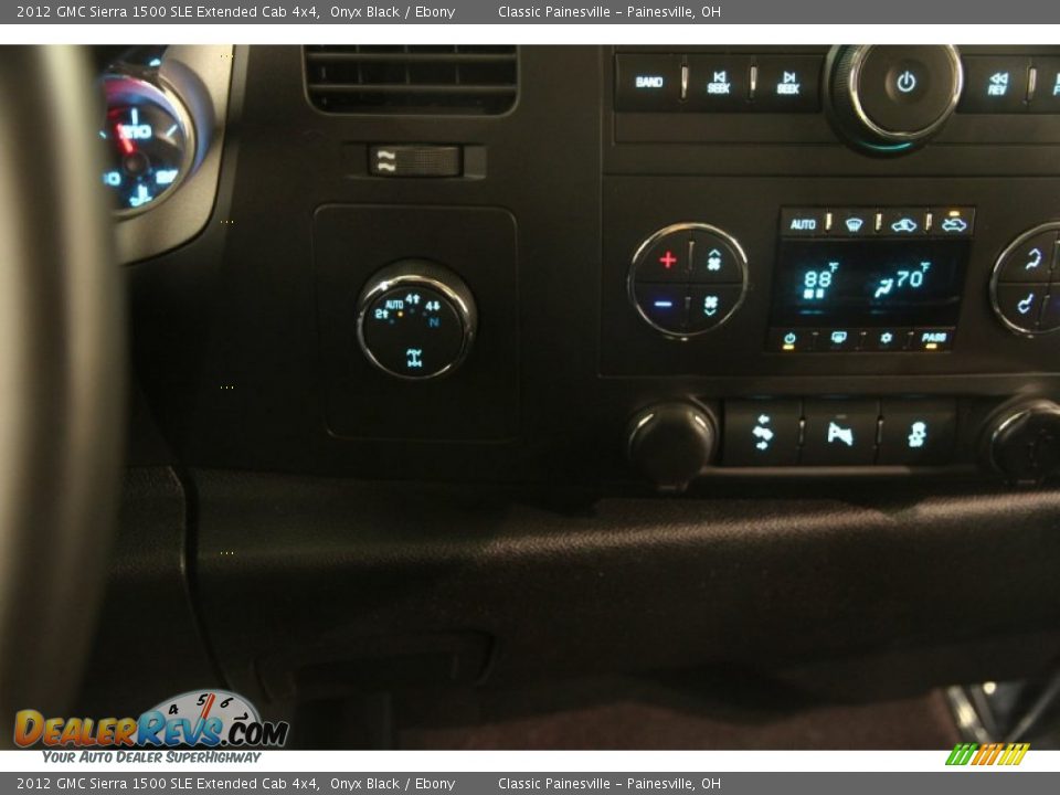 2012 GMC Sierra 1500 SLE Extended Cab 4x4 Onyx Black / Ebony Photo #10
