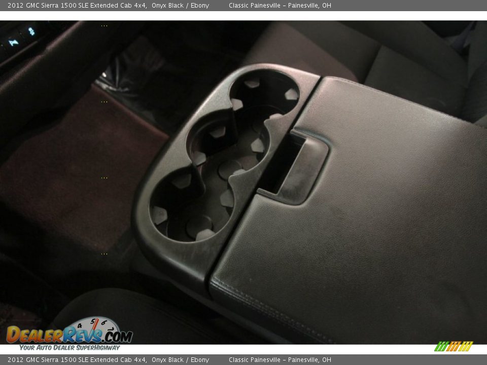 2012 GMC Sierra 1500 SLE Extended Cab 4x4 Onyx Black / Ebony Photo #11