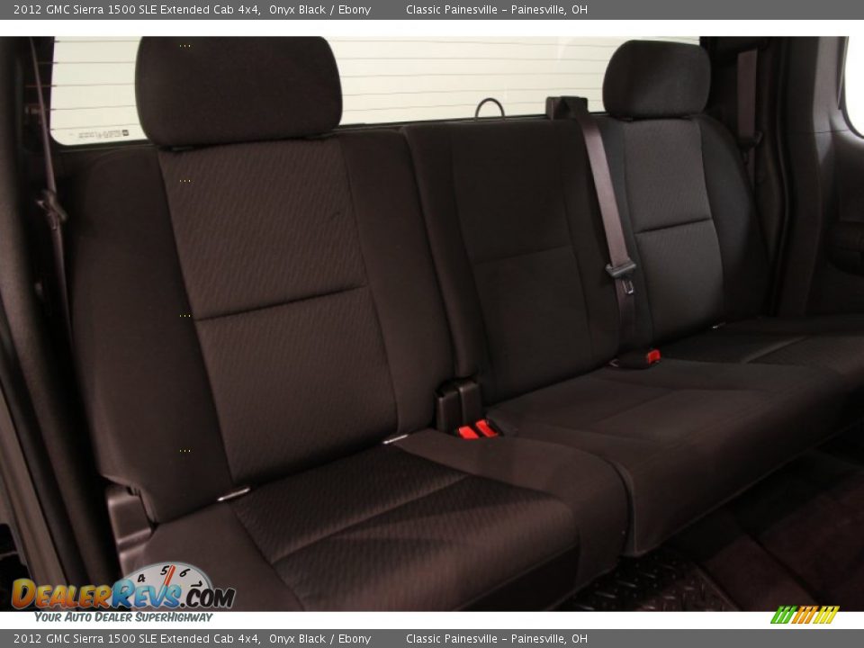 2012 GMC Sierra 1500 SLE Extended Cab 4x4 Onyx Black / Ebony Photo #13