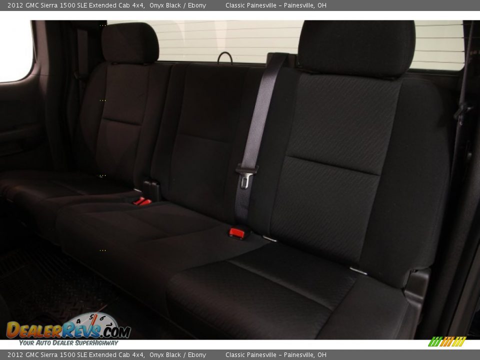 2012 GMC Sierra 1500 SLE Extended Cab 4x4 Onyx Black / Ebony Photo #14