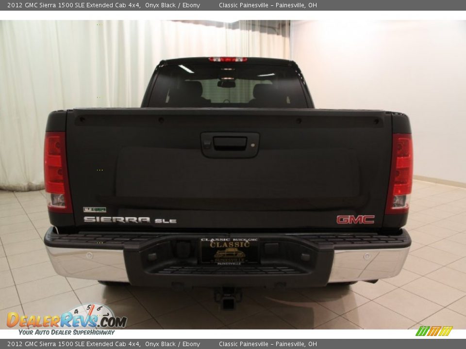 2012 GMC Sierra 1500 SLE Extended Cab 4x4 Onyx Black / Ebony Photo #15