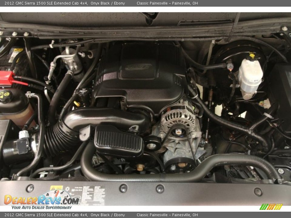 2012 GMC Sierra 1500 SLE Extended Cab 4x4 Onyx Black / Ebony Photo #16