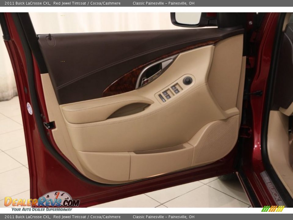 2011 Buick LaCrosse CXL Red Jewel Tintcoat / Cocoa/Cashmere Photo #4