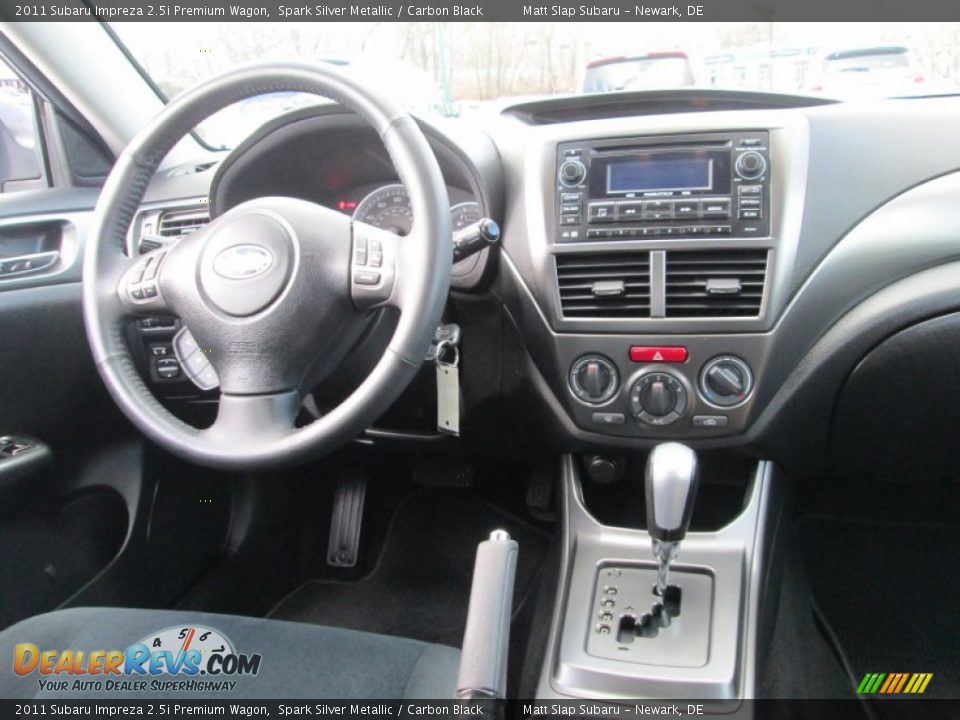 2011 Subaru Impreza 2.5i Premium Wagon Spark Silver Metallic / Carbon Black Photo #16