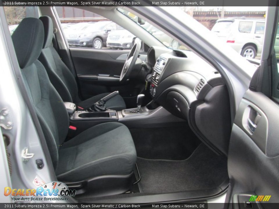 2011 Subaru Impreza 2.5i Premium Wagon Spark Silver Metallic / Carbon Black Photo #17