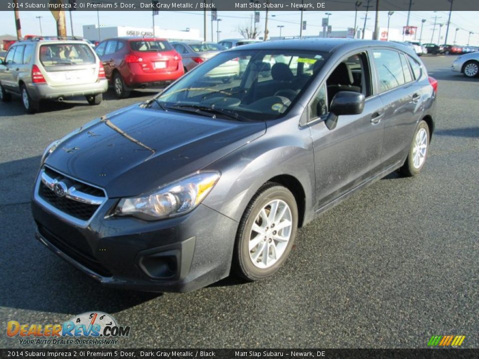 2014 Subaru Impreza 2.0i Premium 5 Door Dark Gray Metallic / Black Photo #2