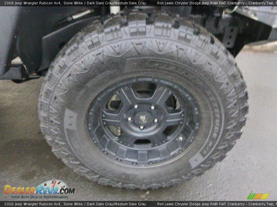2009 Jeep Wrangler Rubicon 4x4 Stone White / Dark Slate Gray/Medium Slate Gray Photo #9