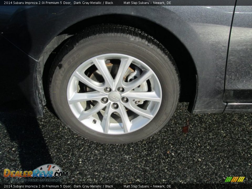 2014 Subaru Impreza 2.0i Premium 5 Door Dark Gray Metallic / Black Photo #21