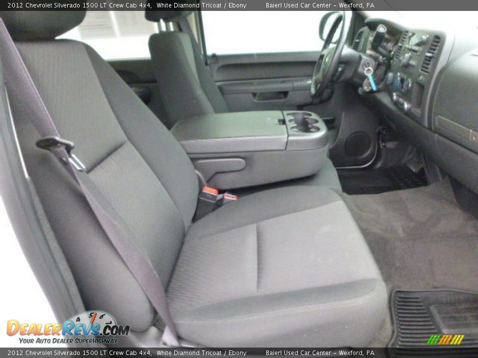2012 Chevrolet Silverado 1500 LT Crew Cab 4x4 White Diamond Tricoat / Ebony Photo #10