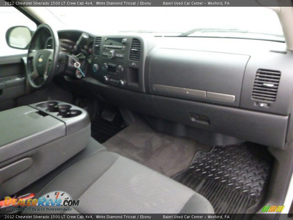 2012 Chevrolet Silverado 1500 LT Crew Cab 4x4 White Diamond Tricoat / Ebony Photo #11
