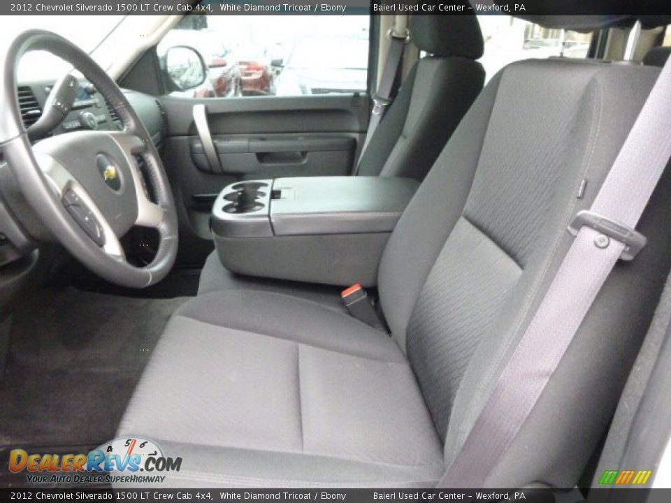 2012 Chevrolet Silverado 1500 LT Crew Cab 4x4 White Diamond Tricoat / Ebony Photo #14