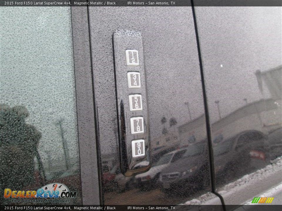 2015 Ford F150 Lariat SuperCrew 4x4 Magnetic Metallic / Black Photo #7