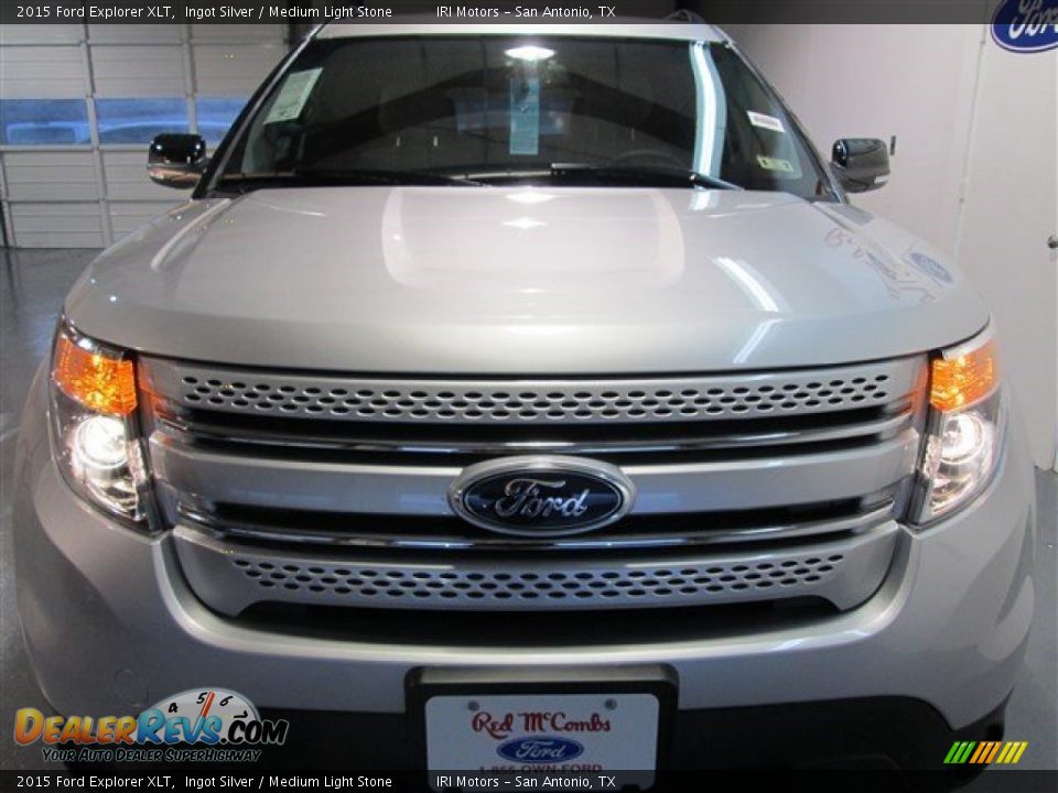 2015 Ford Explorer XLT Ingot Silver / Medium Light Stone Photo #2