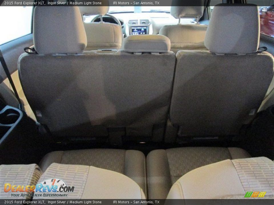 2015 Ford Explorer XLT Ingot Silver / Medium Light Stone Photo #14