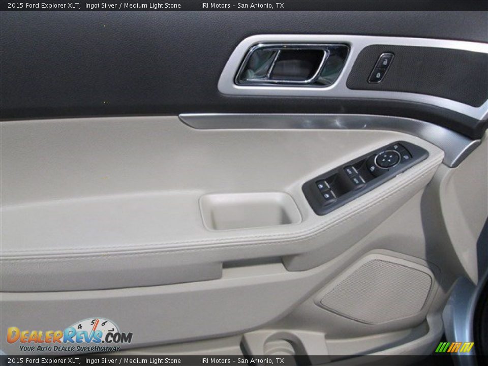 2015 Ford Explorer XLT Ingot Silver / Medium Light Stone Photo #15