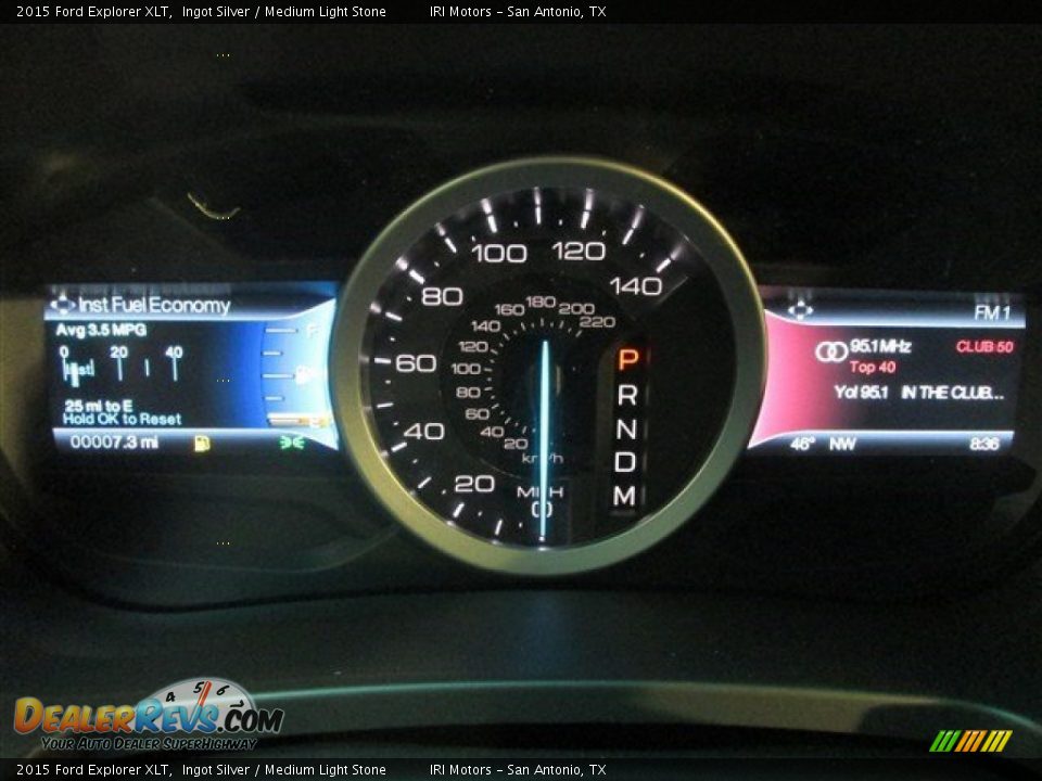 2015 Ford Explorer XLT Ingot Silver / Medium Light Stone Photo #21