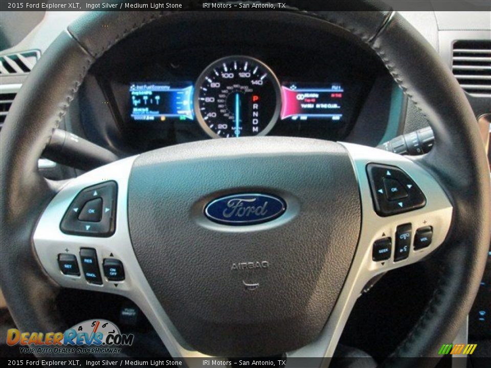 2015 Ford Explorer XLT Ingot Silver / Medium Light Stone Photo #22