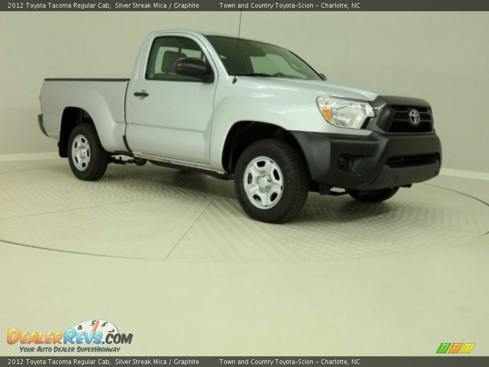 2012 Toyota Tacoma Regular Cab Silver Streak Mica / Graphite Photo #4