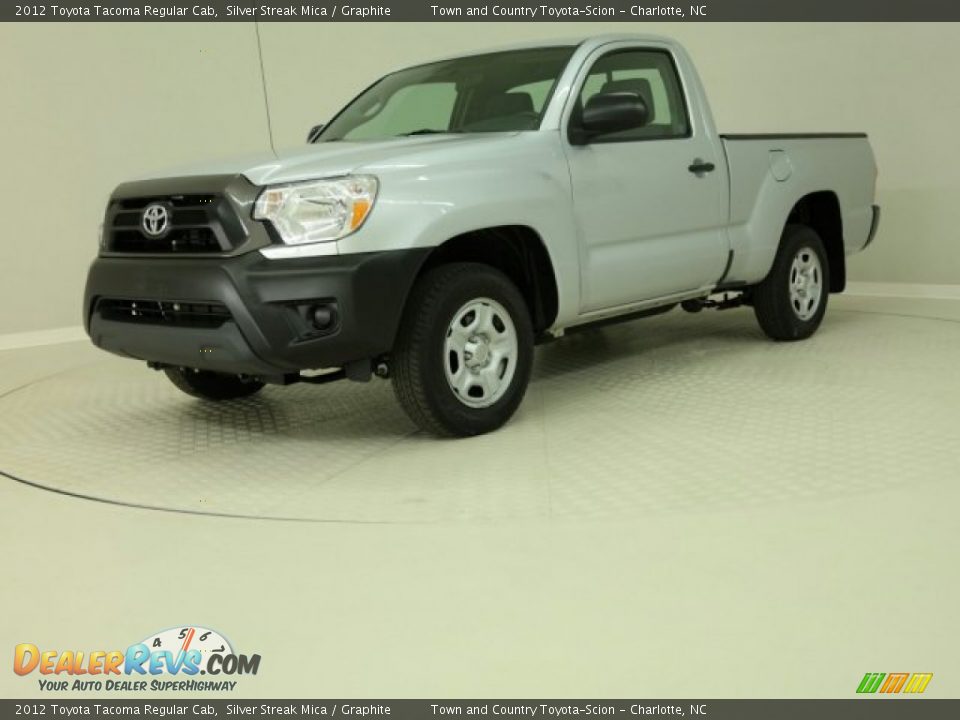 2012 Toyota Tacoma Regular Cab Silver Streak Mica / Graphite Photo #9