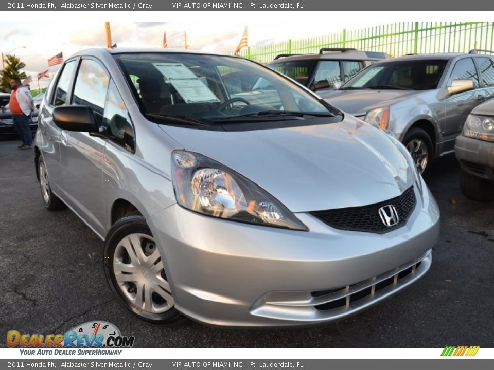 2011 Honda Fit Alabaster Silver Metallic / Gray Photo #1