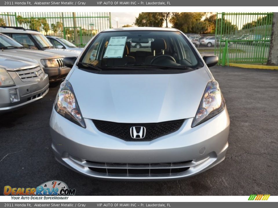 2011 Honda Fit Alabaster Silver Metallic / Gray Photo #2