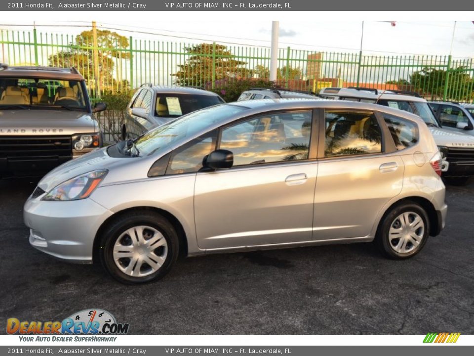 2011 Honda Fit Alabaster Silver Metallic / Gray Photo #5