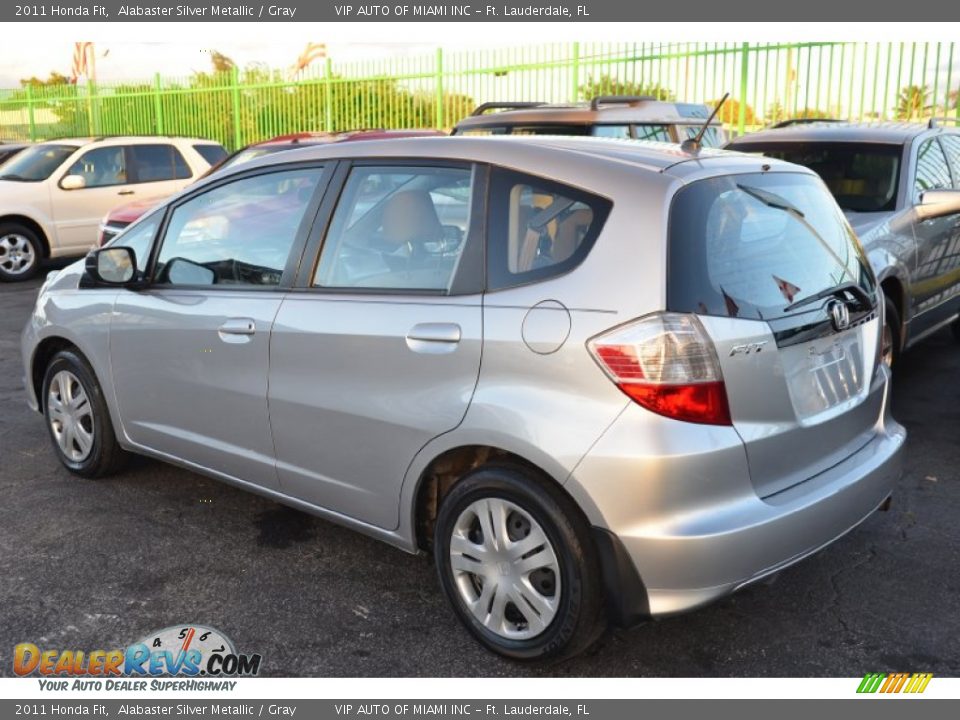 2011 Honda Fit Alabaster Silver Metallic / Gray Photo #8