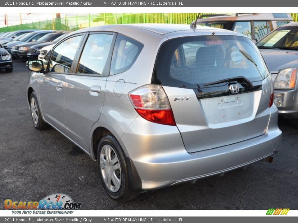 2011 Honda Fit Alabaster Silver Metallic / Gray Photo #9