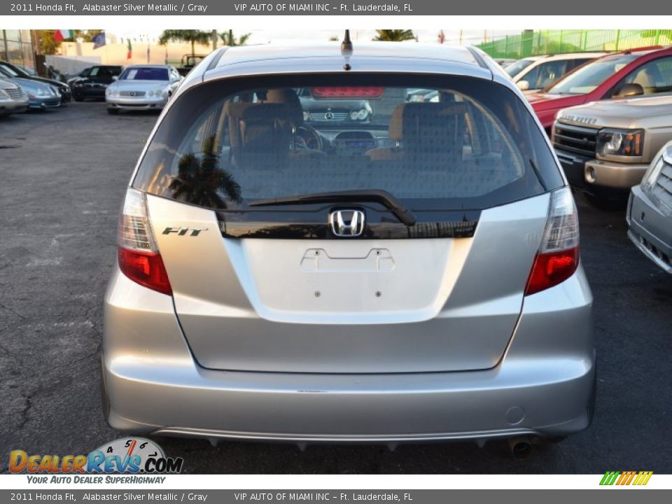 2011 Honda Fit Alabaster Silver Metallic / Gray Photo #10