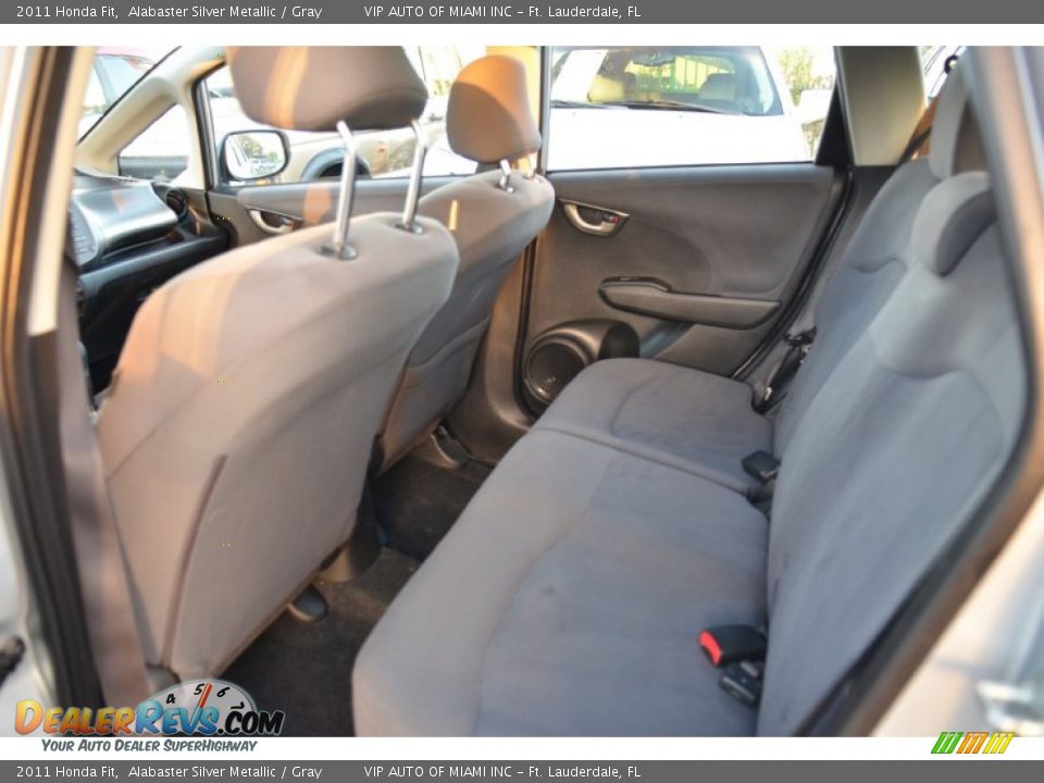 2011 Honda Fit Alabaster Silver Metallic / Gray Photo #14