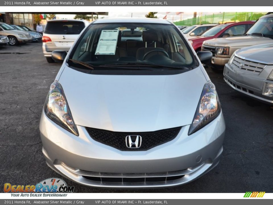 2011 Honda Fit Alabaster Silver Metallic / Gray Photo #16