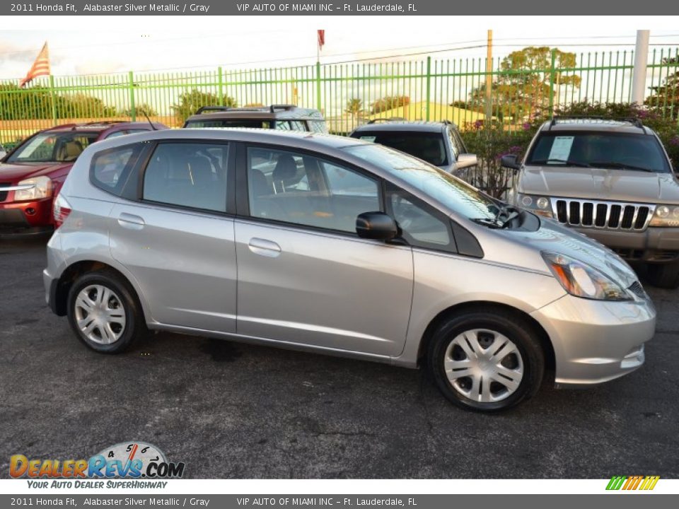 2011 Honda Fit Alabaster Silver Metallic / Gray Photo #19