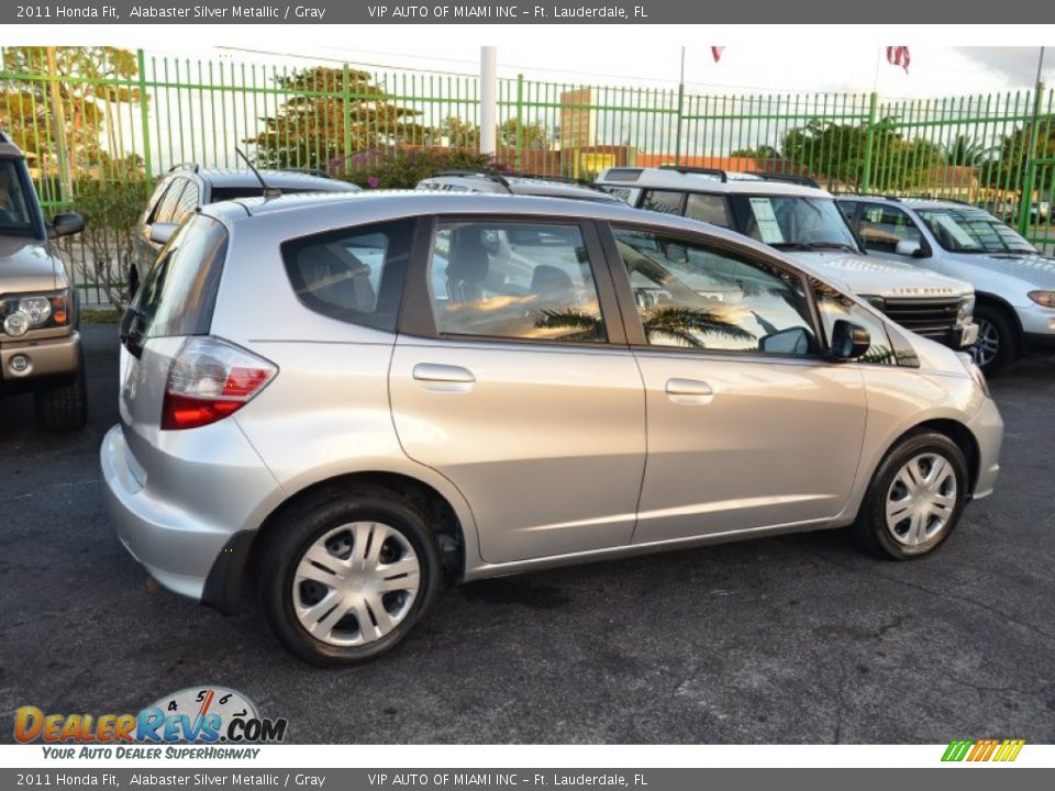 2011 Honda Fit Alabaster Silver Metallic / Gray Photo #21