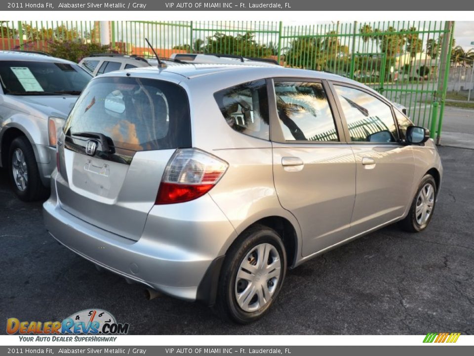 2011 Honda Fit Alabaster Silver Metallic / Gray Photo #22