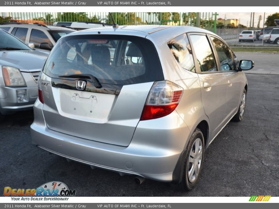 2011 Honda Fit Alabaster Silver Metallic / Gray Photo #23
