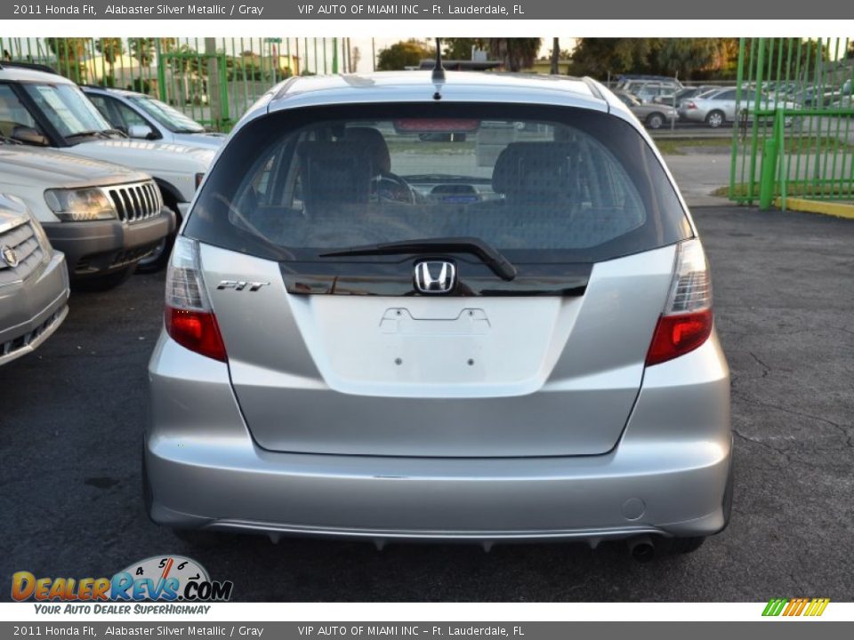 2011 Honda Fit Alabaster Silver Metallic / Gray Photo #24
