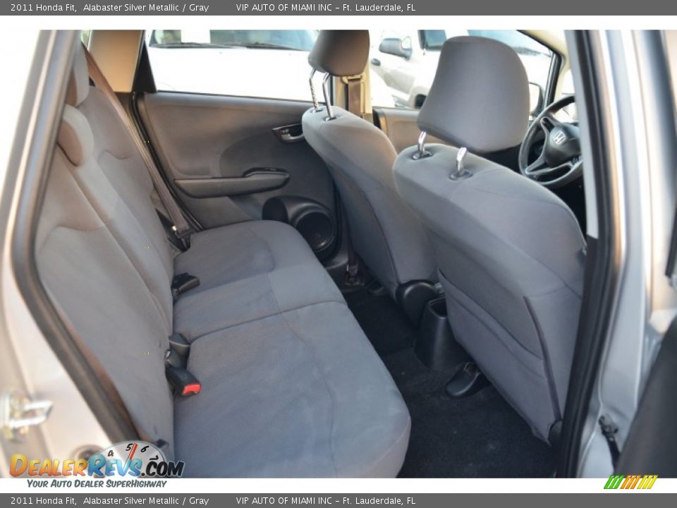 2011 Honda Fit Alabaster Silver Metallic / Gray Photo #25
